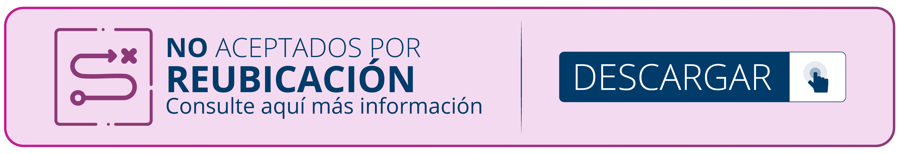 Imagen no aceptados reubicacion
